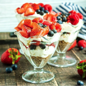 Greek Yogurt Berry Cheesecake Parfaits